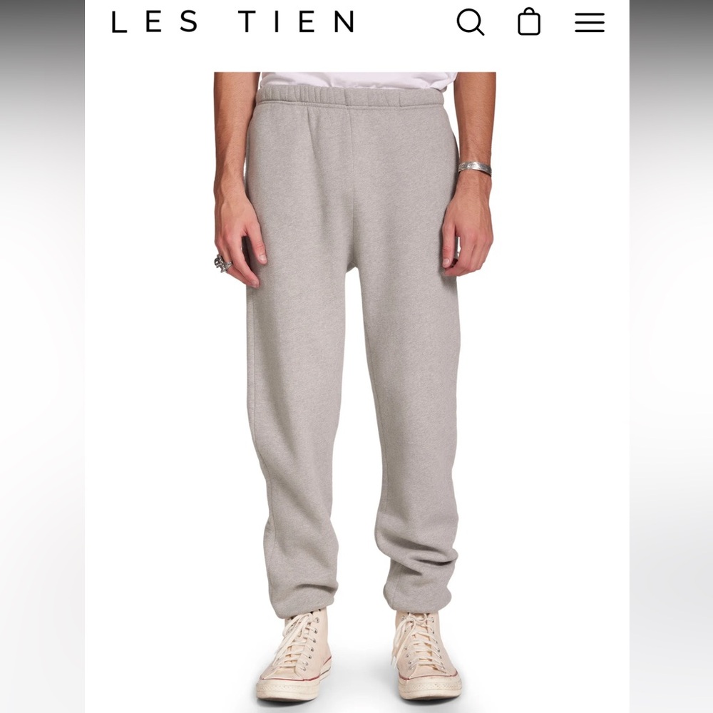 Les Tien Men's Gray Sweatpants